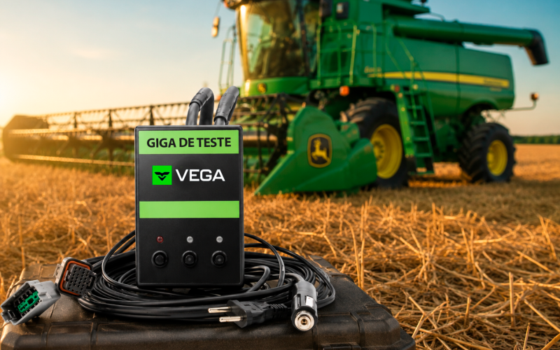 Vega desenvolve solução portátil para diagnóstico em campo de máquinas agrícolas